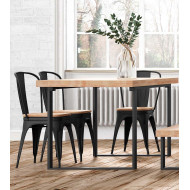 Pack 4 sillas TOLIX de comedor o cocina