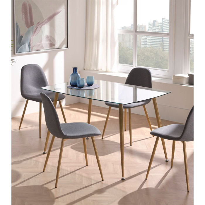 Pack de 4 sillas KOS, estilo nórdico