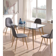 Pack de 4 sillas KOS, estilo nórdico