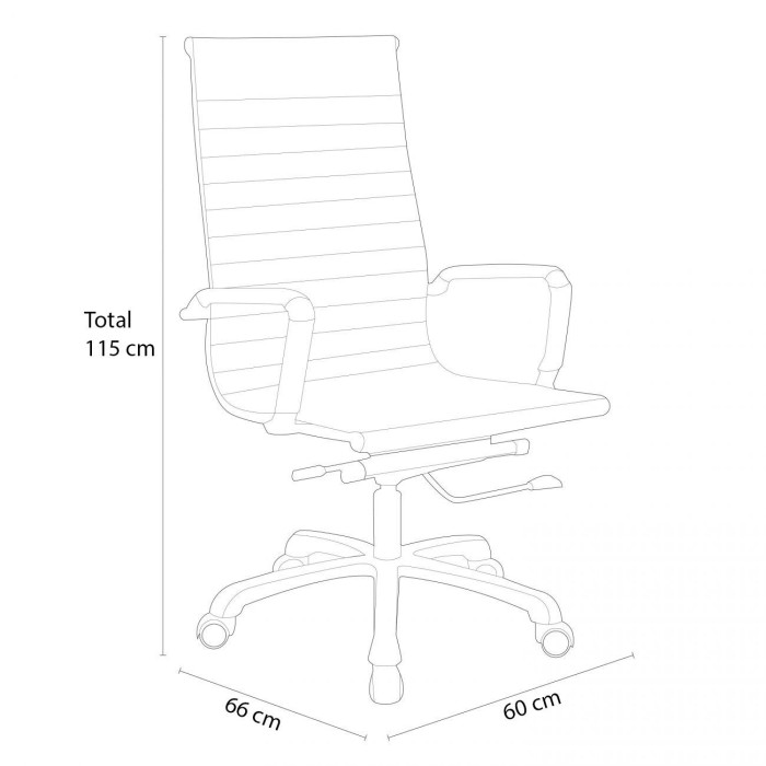 Silla de escritorio respaldo alto ANDY