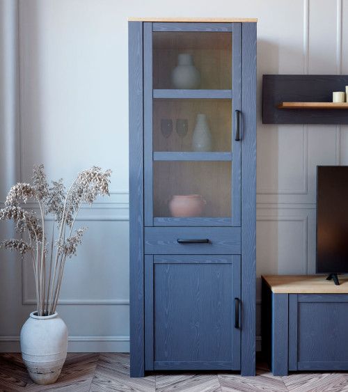 Vitrina alta 1 puerta ODIN