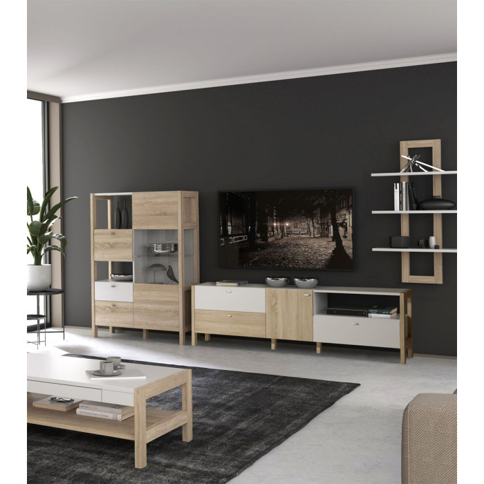 Mueble TV nórdico 200 cm BJORN