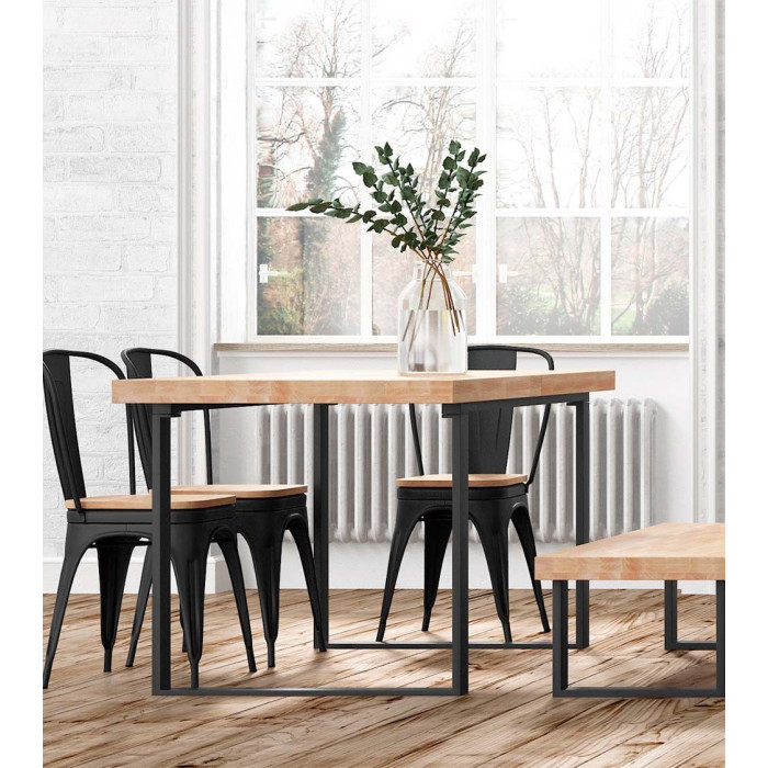 Mesa comedor extensible industrial DAREK