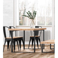 Mesa comedor extensible industrial DAREK