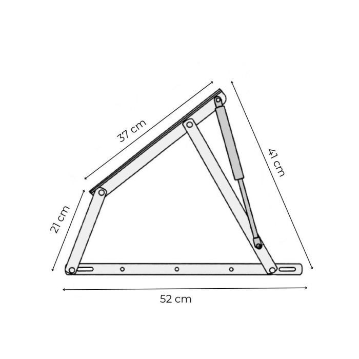 Set de 2 Bisagras para Canapé - Anti ruido, de alta calidad