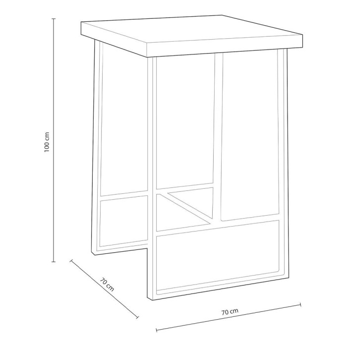 Mesa alta industrial DAREK