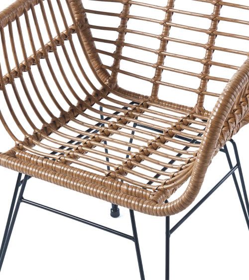 Pack 2 sillas de comedor de ratán OHARA