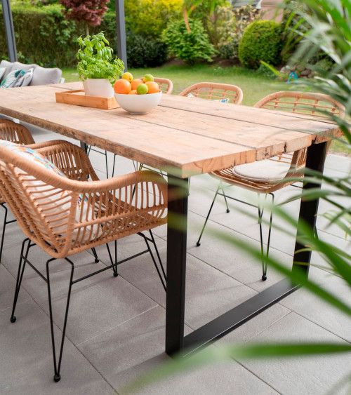 Pack 2 sillas de comedor de ratán OHARA