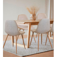 Pack de 4 sillas KOS, estilo nórdico