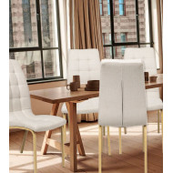 Pack 4 sillas de comedor tapizadas MABEL