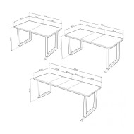 Mesa comedor extensible 140-220 cm JACK