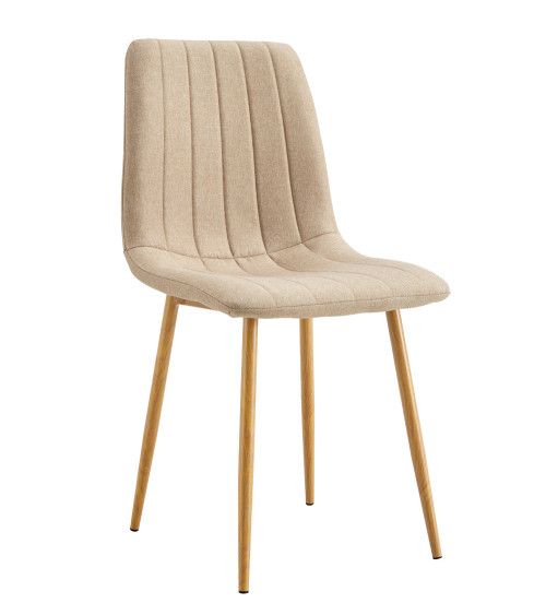Pack de 4 sillas de comedor tapizadas NADIA