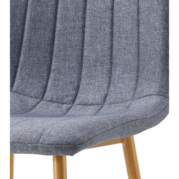 Pack de 4 sillas de comedor tapizadas NADIA