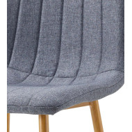 Pack de 4 sillas de comedor tapizadas NADIA
