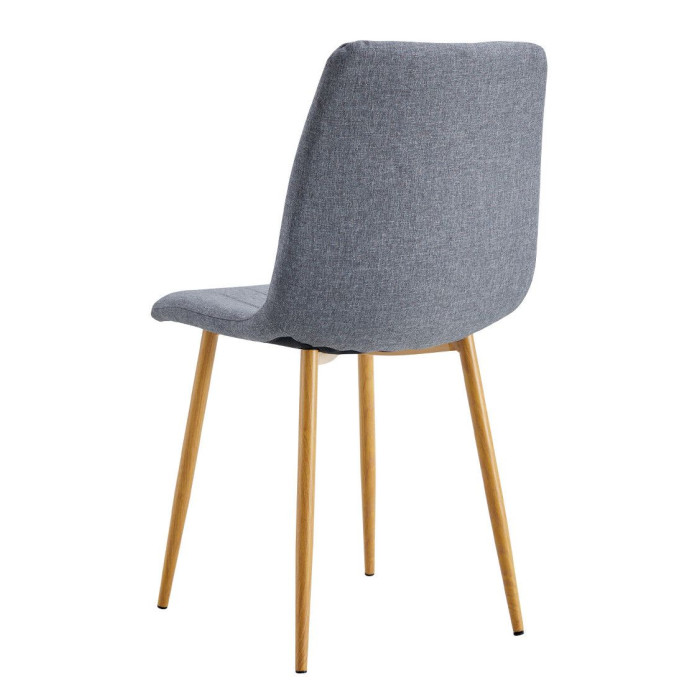 Pack de 4 sillas de comedor tapizadas NADIA