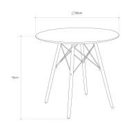 Mesa comedor redonda NÓRDICA