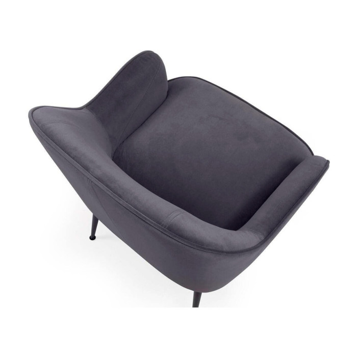 Butaca de terciopelo AMBERES con pata negra o dorada | Cambia Tus Muebles