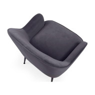 Butaca de terciopelo AMBERES con pata negra o dorada | Cambia Tus Muebles