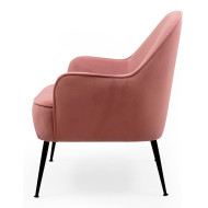 Butaca de terciopelo AMBERES con pata negra o dorada | Cambia Tus Muebles