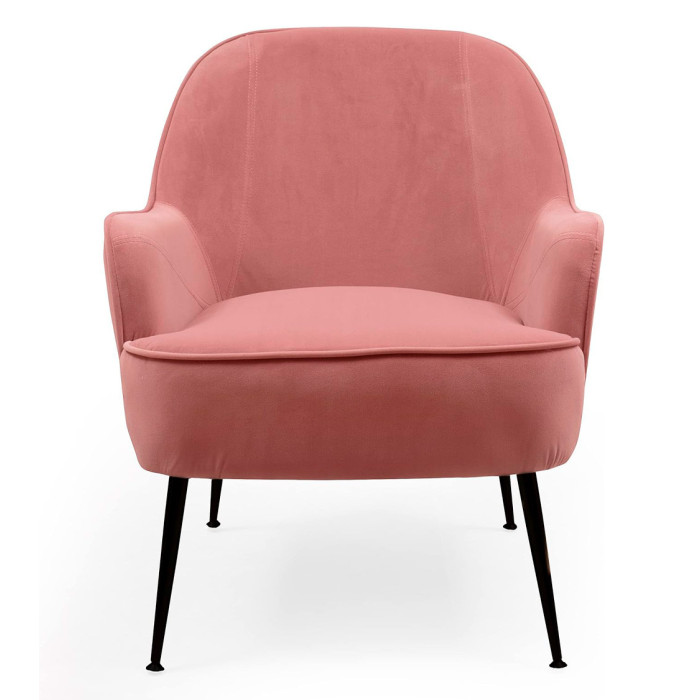 Butaca de terciopelo AMBERES con pata negra o dorada | Cambia Tus Muebles