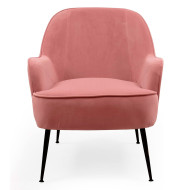 Butaca de terciopelo AMBERES con pata negra o dorada | Cambia Tus Muebles