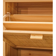 Mueble zapatero de ratán CAMILE