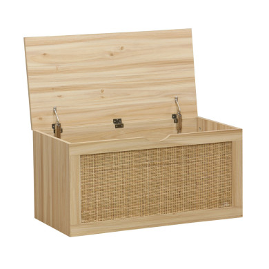 Baúl de almacenaje de ratán CAMILE