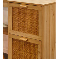 Mesa de escritorio de ratán CAMILE